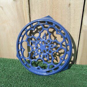 Le Creuset Cast Iron Blue Blueberry Enameled 8 Trivet France